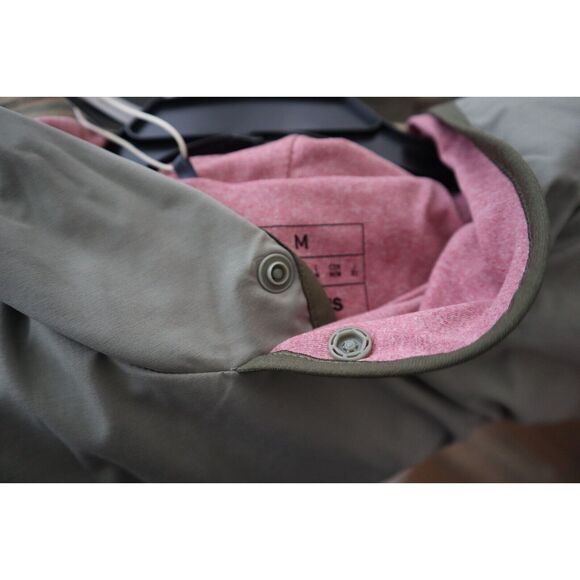 Adidas HS7591 Men's Sz M Silver Pebble Golf Go-To Lightweight Wind Hoodie - Picture 4 of 11